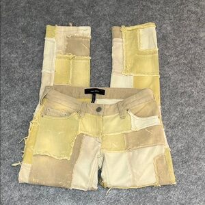 Isabel Marant Yellow Patchwork Pants